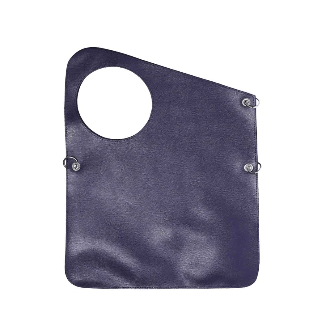 Дамска чанта от естествена кожа модел Sara blue k